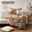 Olliix Madison Park King Cotton Comforter Set in  Terracotta