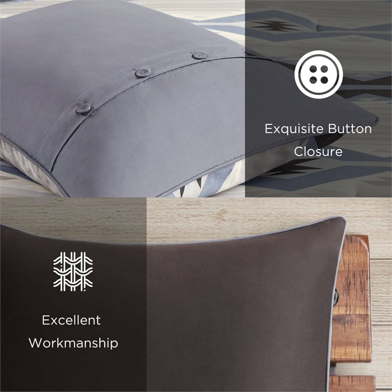 Olliix Woolrich Full Polyester Comforter Set in  Blue