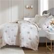 Olliix Intelligent Design Full/Queen Microfiber Quilt Set in  Pink