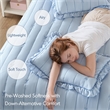Olliix Intelligent Design Full/Queen Microfiber Quilt Set in  Blue