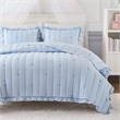 Olliix Intelligent Design Full/Queen Microfiber Quilt Set in  Blue