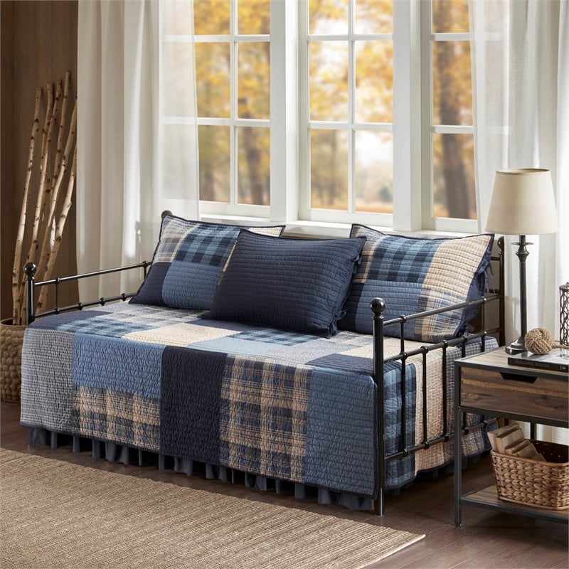 Olliix Woolrich Daybed Cotton  in  Blue