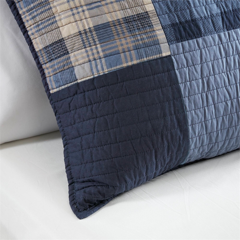 Olliix Woolrich Twin/Twin XL Cotton Quilt Set in  Blue