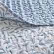 Olliix Madison Park Full/Queen Microfiber Quilt Set in  Blue