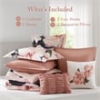 Olliix Madison Park King Cotton Comforter Set in  Blush