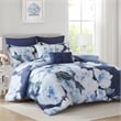Olliix Madison Park King Cotton Comforter Set in  Blue