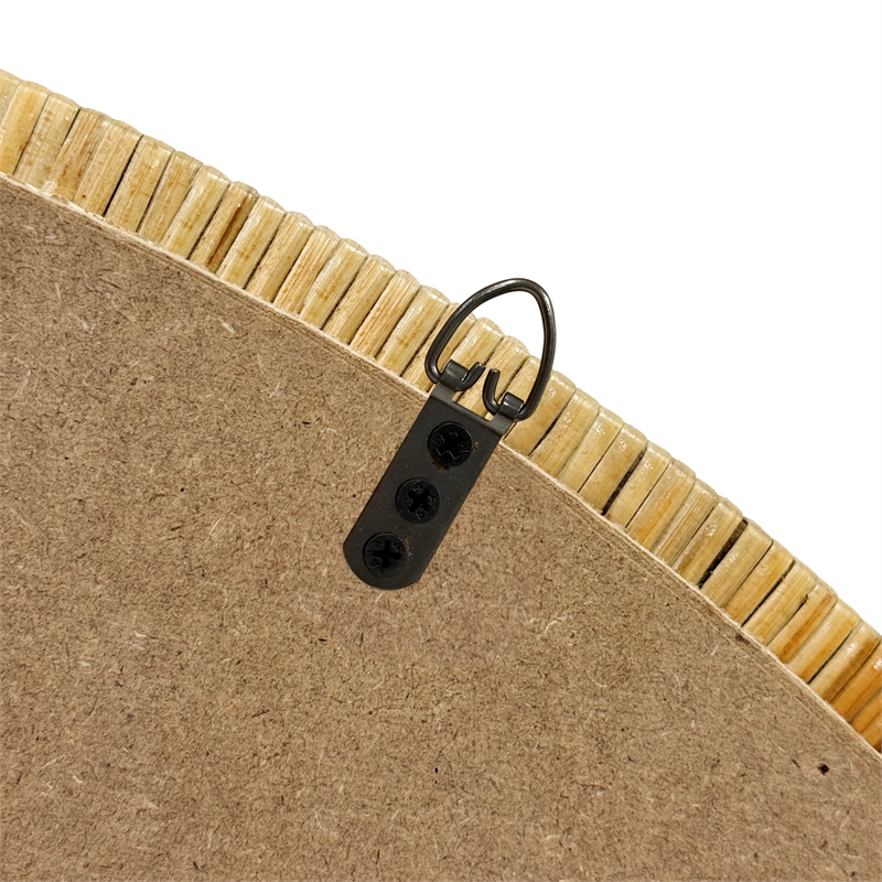 Olliix INK+IVY Round Rattan Wall Mirror in Natural