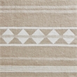 Olliix Woolrich Twin Cotton Blanket in Ivory Stripe