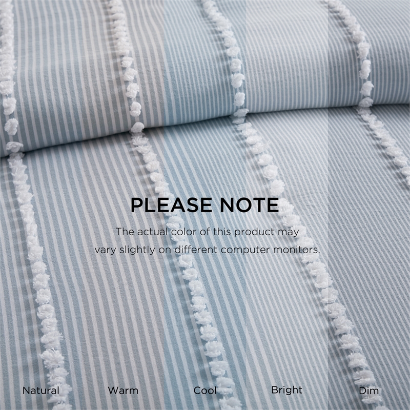 Olliix Harbor House Blue Full/Queen Cotton Duvet Set in Blue