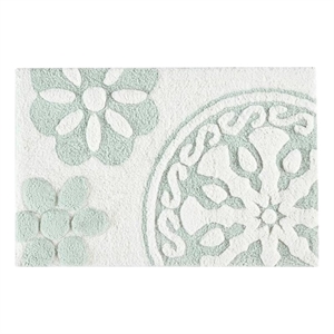 Olliix Madison Park 20x30&quot Cotton Bath Rug in Sage