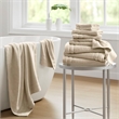 Olliix Comfort Spaces 12-Piece Cotton Bath Towel in Beige