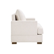 Olliix Madison Park One Size Wood Accent Chair in Beige