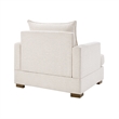 Olliix Madison Park One Size Wood Accent Chair in Beige