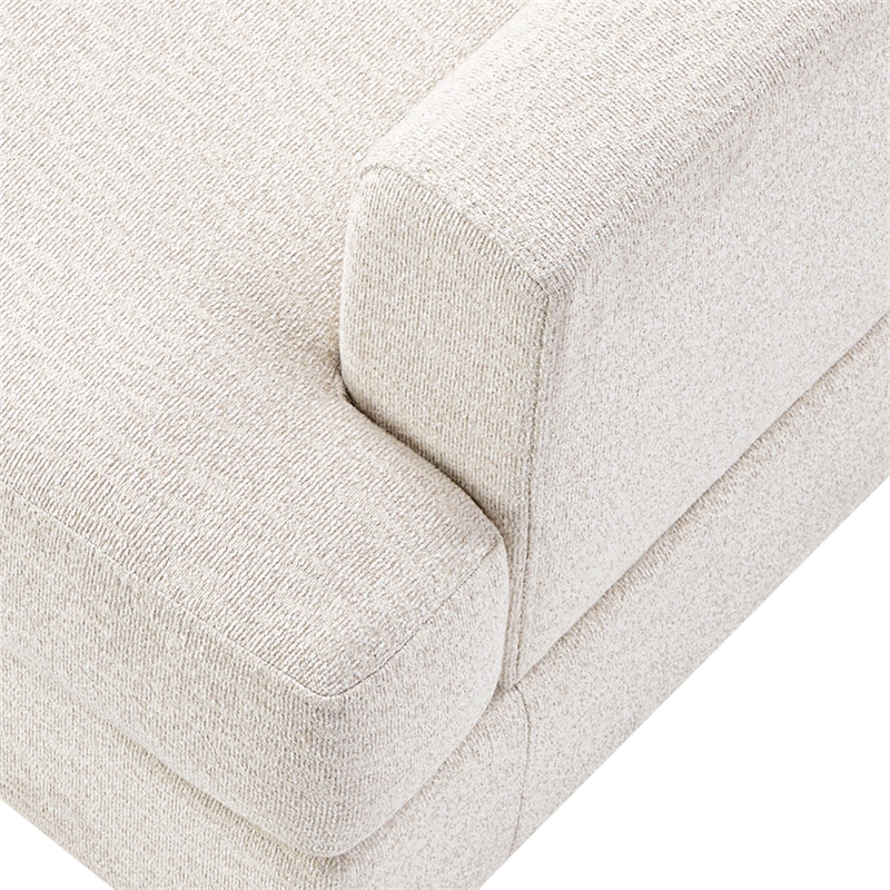 Olliix Madison Park One Size Wood Accent Chair in Beige