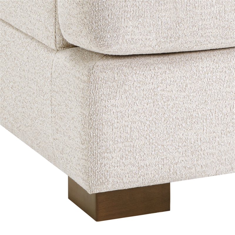 Olliix Madison Park One Size Wood Accent Chair in Beige