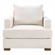 Olliix Madison Park One Size Wood Accent Chair in Beige