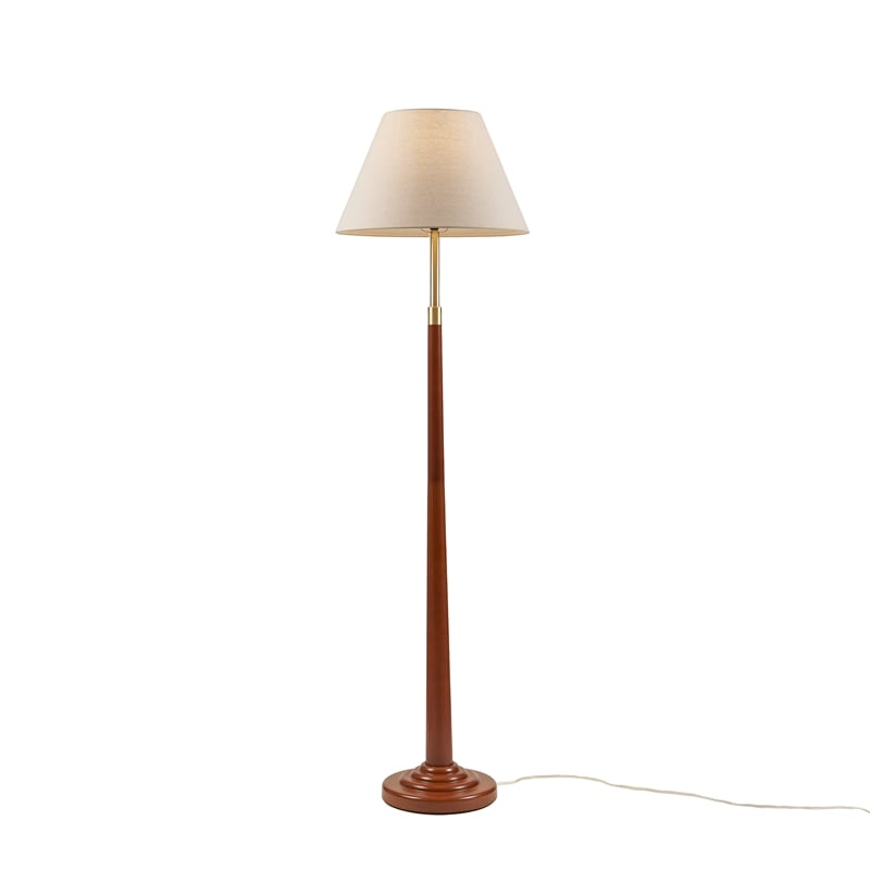 Olliix INK+IVY One Size Iron/Polyester Floor Lamps in White