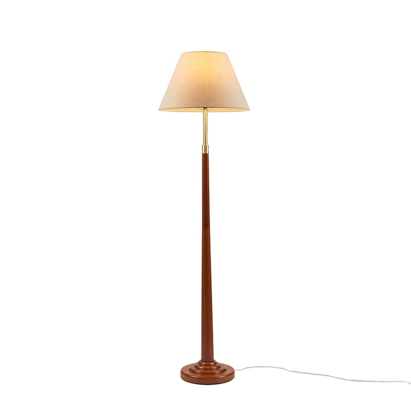 Olliix INK+IVY One Size Iron/Polyester Floor Lamps in White