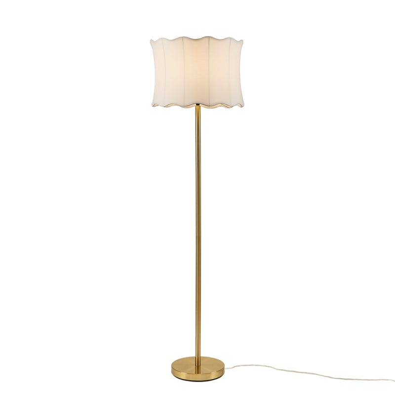 Olliix INK+IVY One Size Iron/Polyester Floor Lamps in White