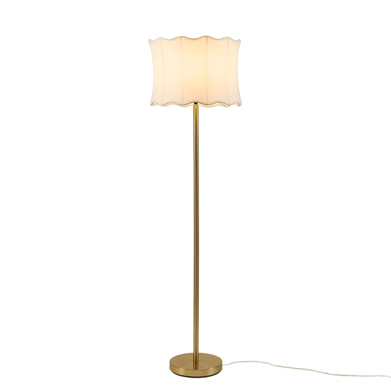 Olliix INK+IVY One Size Iron/Polyester Floor Lamps in White