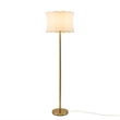 Olliix INK+IVY One Size Iron/Polyester Floor Lamps in White