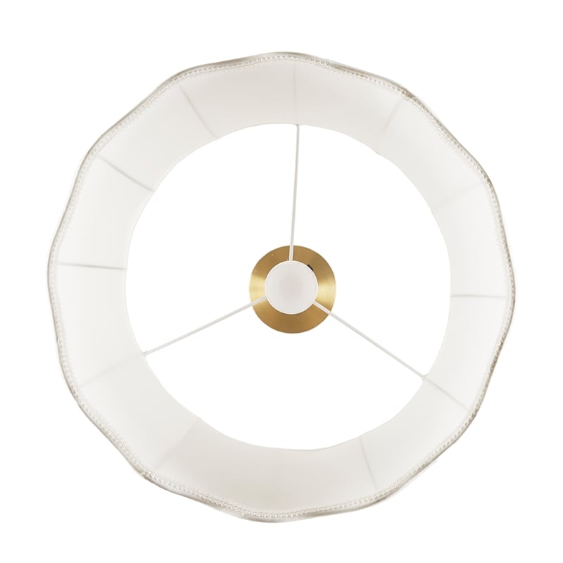 Olliix INK+IVY One Size Iron/Polyester Floor Lamps in White