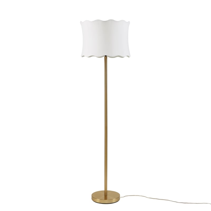 Olliix INK+IVY One Size Iron/Polyester Floor Lamps in White