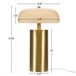 Olliix INK+IVY One Size Iron/Glass Table Lamps in Gold