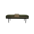 Olliix Chapel Hill One Size Plywood Ottoman in Green
