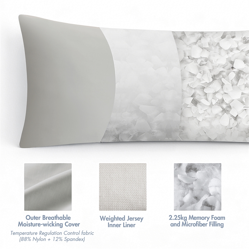 Olliix Madison Park 11.8 in Dia x 17.25 in H Nylon Spandex Cushion in Light Grey