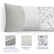 Olliix Madison Park 11.8 in Dia x 17.25 in H Nylon Spandex Cushion in Light Grey