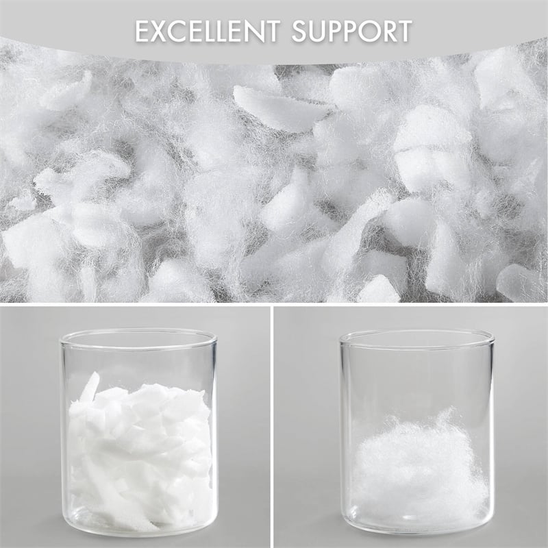 Olliix Madison Park 11.8 in Dia x 17.25 in H Nylon Spandex Cushion in White