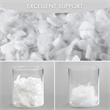 Olliix Madison Park 11.8 in Dia x 17.25 in H Nylon Spandex Cushion in White