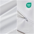 Olliix Madison Park 11.8 in Dia x 17.25 in H Nylon Spandex Cushion in White