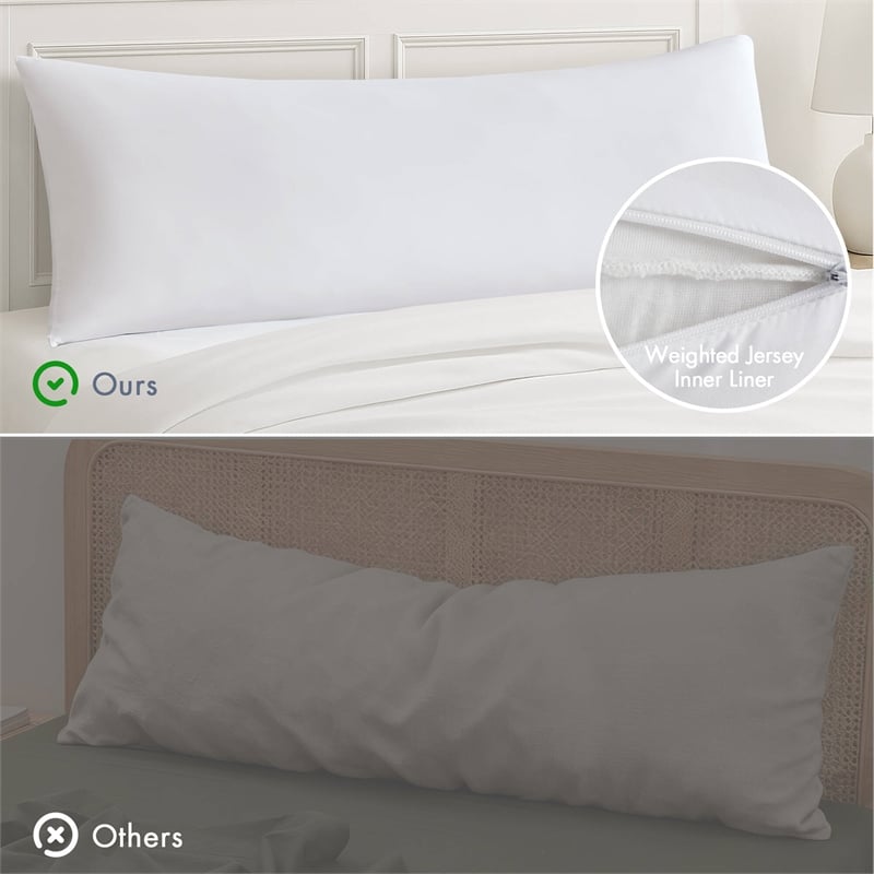 Olliix Madison Park 11.8 in Dia x 17.25 in H Nylon Spandex Cushion in White