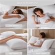 Olliix Madison Park 11.8 in Dia x 17.25 in H Nylon Spandex Cushion in White
