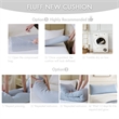 Olliix Madison Park 11.8 in Dia x 17.25 in H Nylon Spandex Cushion in White