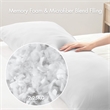 Olliix Madison Park 11.8 in Dia x 17.25 in H Nylon Spandex Cushion in White
