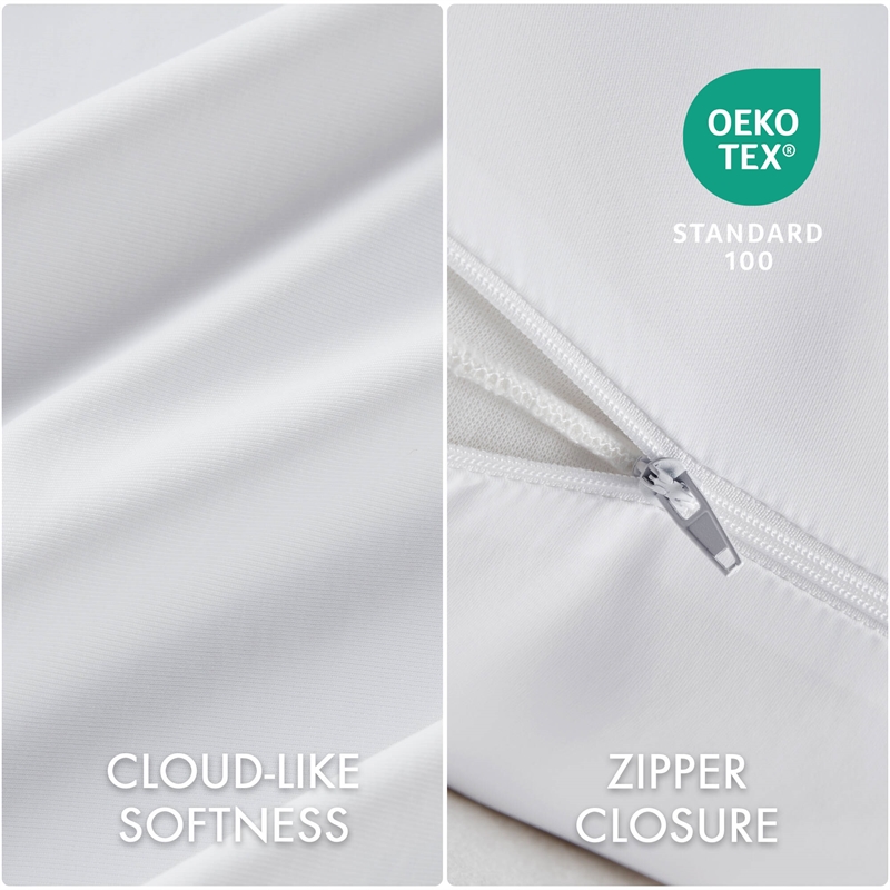 Olliix Madison Park 11.8 in Dia x 17.25 in H Nylon Spandex Cushion in White