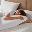 Olliix Madison Park 11.8 in Dia x 17.25 in H Nylon Spandex Cushion in White
