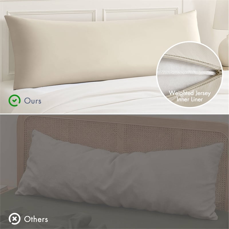 Olliix Madison Park 11.8 in Dia x 17.25 in H Nylon Spandex Cushion in Neutral