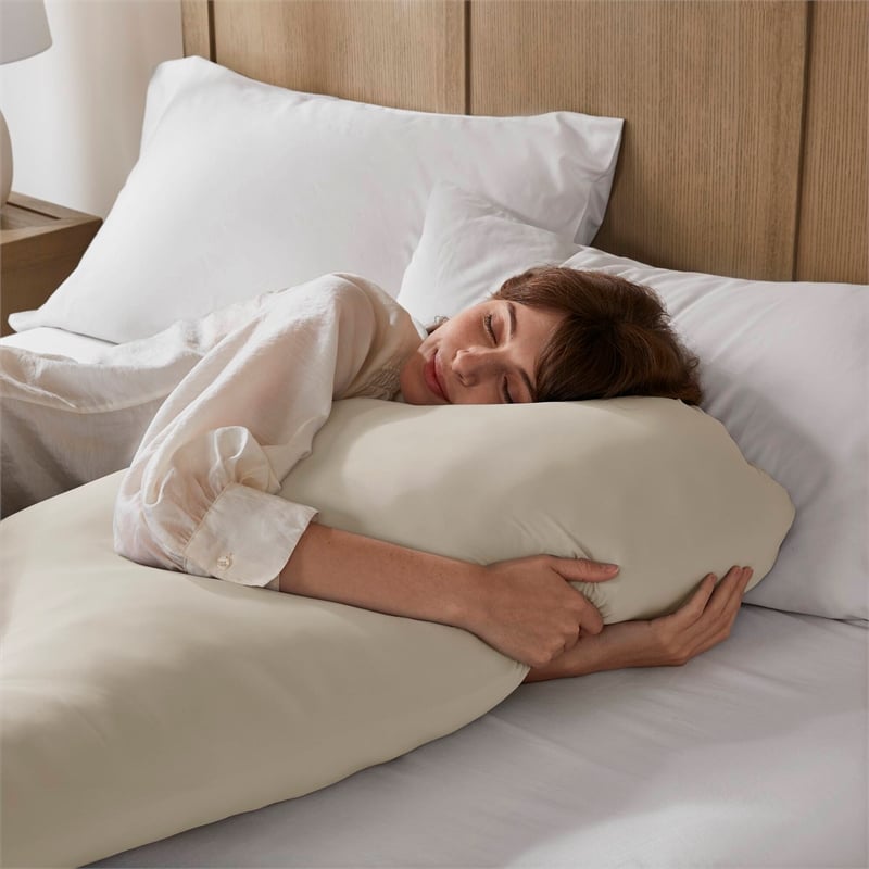 Olliix Madison Park 11.8 in Dia x 17.25 in H Nylon Spandex Cushion in Neutral