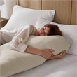Olliix Madison Park 11.8 in Dia x 17.25 in H Nylon Spandex Cushion in Neutral