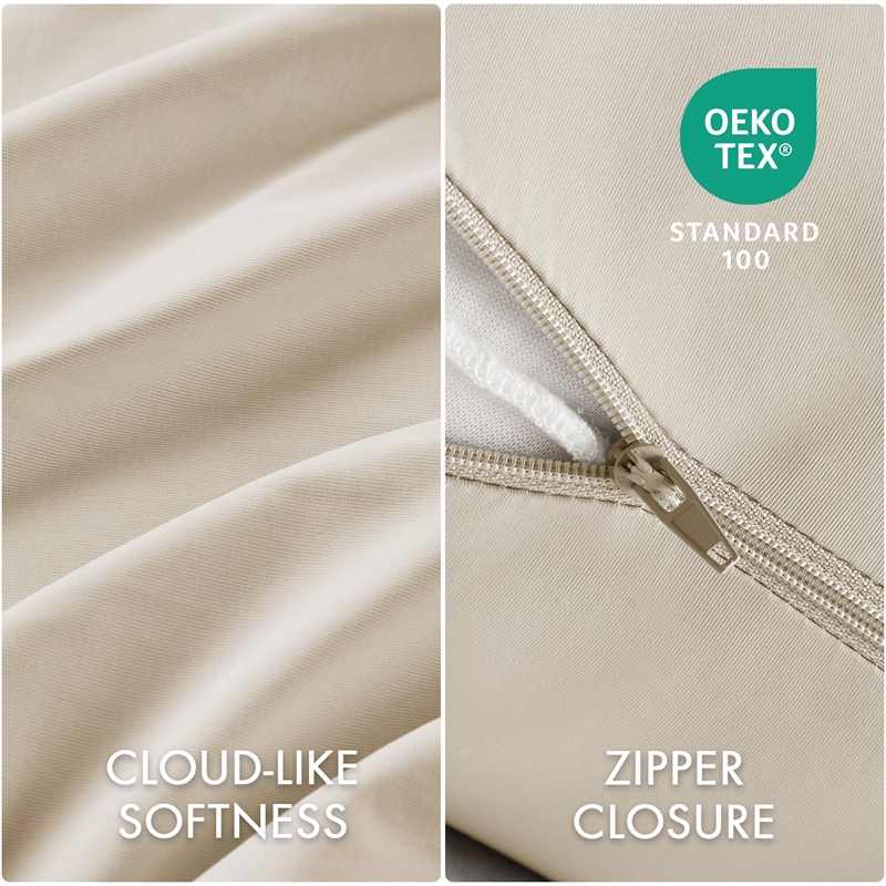 Olliix Madison Park 11.8 in Dia x 17.25 in H Nylon Spandex Cushion in Neutral