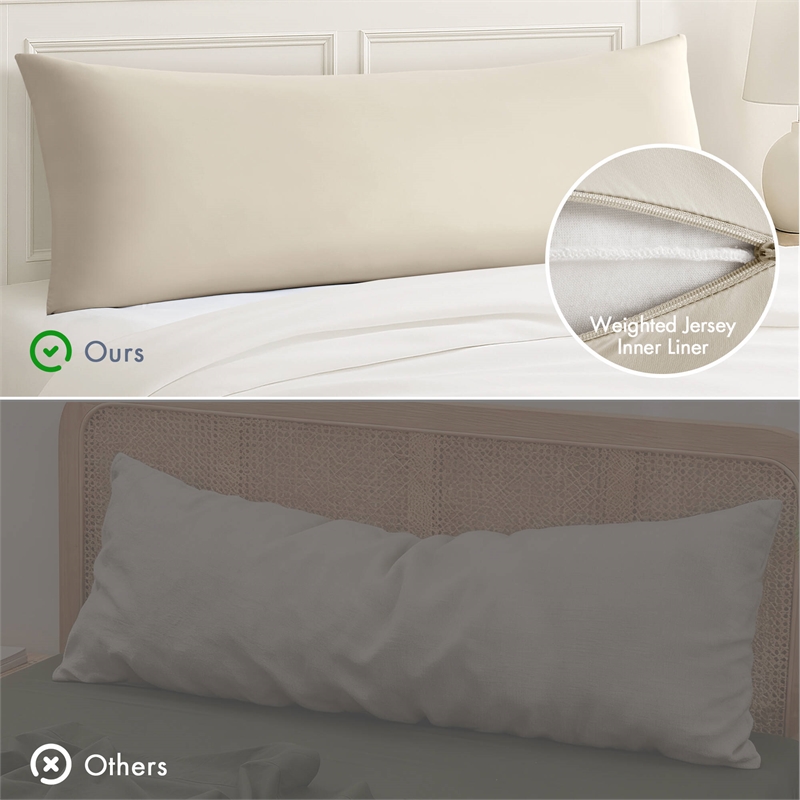 Olliix Madison Park 11.8 in Dia x 17.25 in H Nylon Spandex Cushion in Neutral