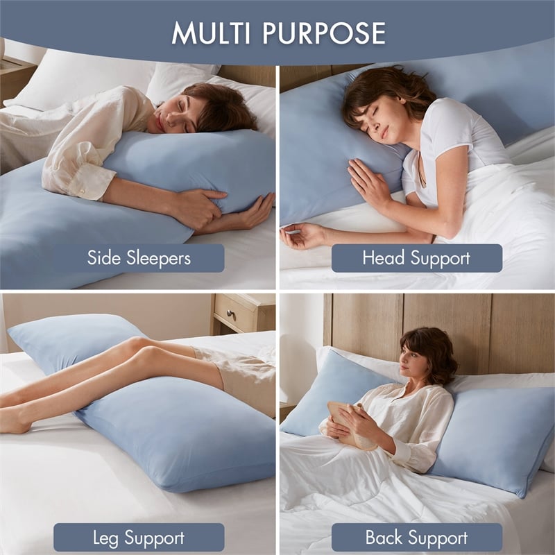 Olliix Madison Park 11.8 in Dia x 17.25 in H Nylon Spandex Cushion in Blue