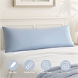 Olliix Madison Park 11.8 in Dia x 17.25 in H Nylon Spandex Cushion in Blue