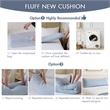 Olliix Madison Park 11.8 in Dia x 17.25 in H Nylon Spandex Cushion in Blue