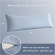 Olliix Madison Park 11.8 in Dia x 17.25 in H Nylon Spandex Cushion in Blue