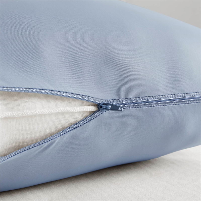 Olliix Madison Park 11.8 in Dia x 17.25 in H Nylon Spandex Cushion in Blue